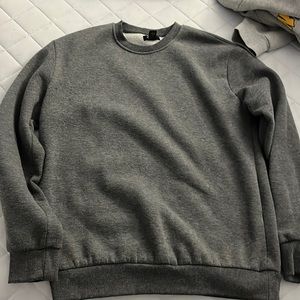 Forever 21 Mens Gray Crew Neck Long Sleeve Sweatshirt